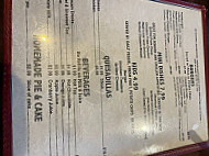 Pantego Cafe menu