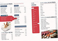 Saki Hibachi And Steak House menu