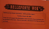 Bellefonte Wok menu