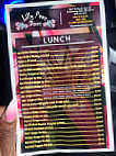 Lilly Peez Diner menu