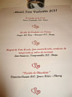Frances Le Table menu
