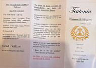 TEUTONIA menu