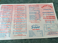 China One Of Pinellas Park menu