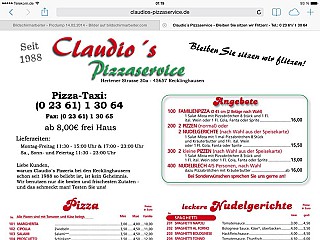 Claudios Pizza Service