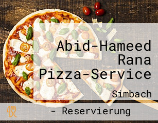 Abid-Hameed Rana Pizza-Service