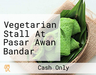 Vegetarian Stall At Pasar Awan Bandar Tasek Mutiara