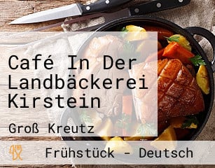 Café In Der Landbäckerei Kirstein