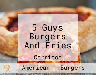 5 Guys Burgers And Fries