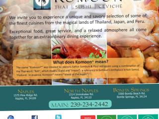 Komoon Thai Sushi Ceviche