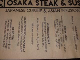 Osaka Steak And Sushi