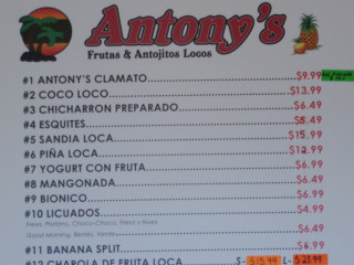 Antony's Frutas Y Antojitos