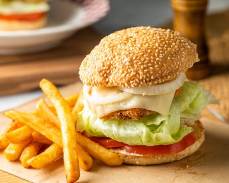 Huā Zhī Pái Bǎo Xiàn Liàng Squid Cheese Burger Seasonal