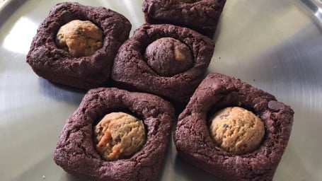 Four Pack Of Cookie Filled Brownie