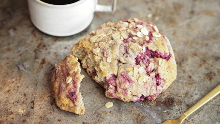 Vegan Raspberry Oat Scone