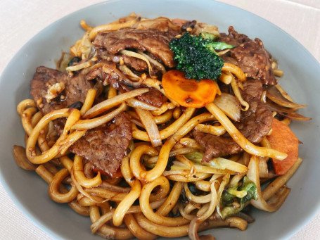 Beef Udon Noodles With Black Bean Sauce