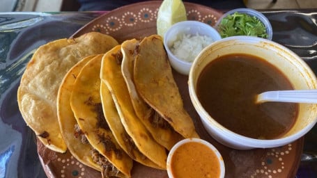 4 Tacos Dorados Ahogados