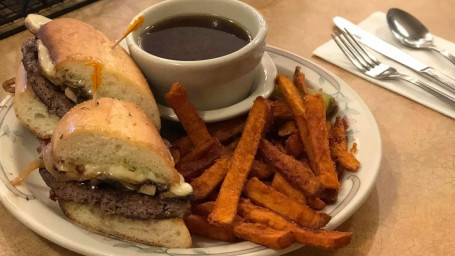 5.Chopped Sirloin Au Jus Dip Sandwich