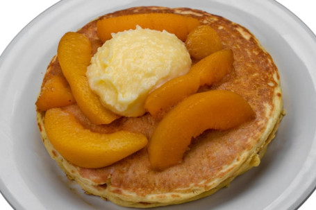 Panqueques De Crema De Melocotones Al Horno