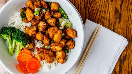 Salt And Pepper Fried Chicken Rice Bowl