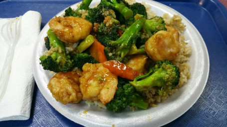 L23. Chicken Shrimp Hunan Style Lunch Special