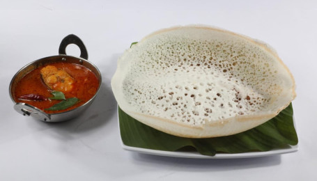 Aappam With Fish Curry