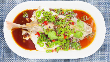 Steamed Whole Fish With Asian Chili