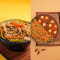 Fideos integrales Chilli Paneer con arroz frito con verduras