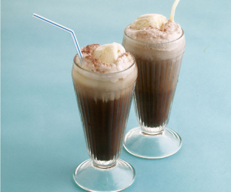 Coke Float With Vanilla Ice Cream