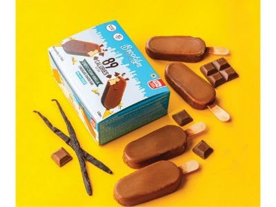 Barras De Helado Recubiertas De Chocolate Con Leche Y Vainilla Sweet Cream Multipack 4 X 55Ml