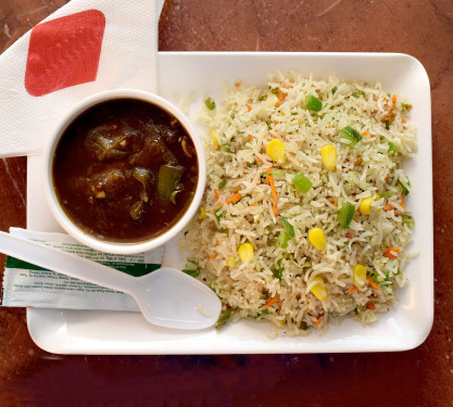 Fried Rice Manchurian 2Pcs)