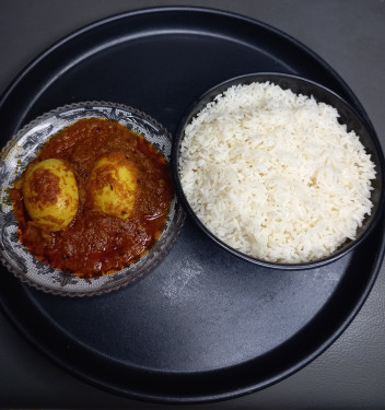 Plain Rice Egg Curry