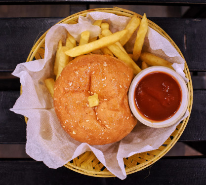 Chicken Crispy Burger Fries Coke