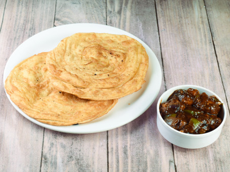 2 Lachha Paratha Chilli Chicken(4Pc)