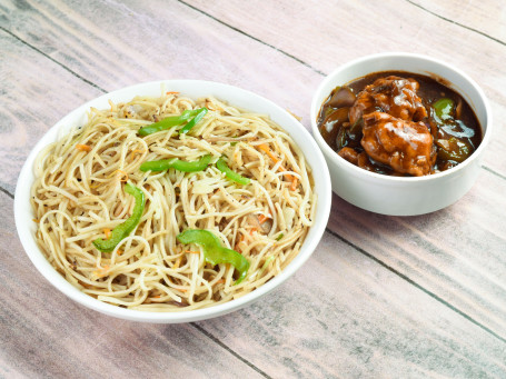 Veg Noodles (3Pc) Chilli Chicken