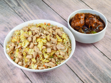 Egg Chicken Fried Rice (3Pc) Chilli Chicken