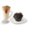 Muffin Caliente De Chocolate Y Café Aterciopelado
