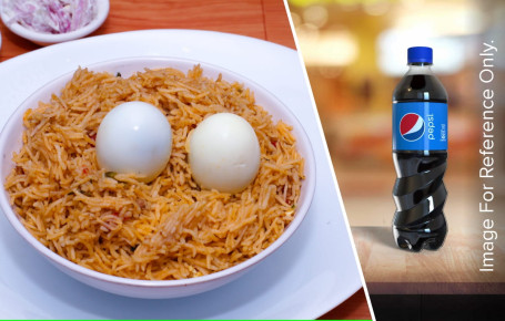 Egg Biryani (Half Plate) With Pepsi (500Ml)