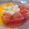 A3. Strawberry Mango Juice Sago Lychee Jelly with Mango Ice Cream