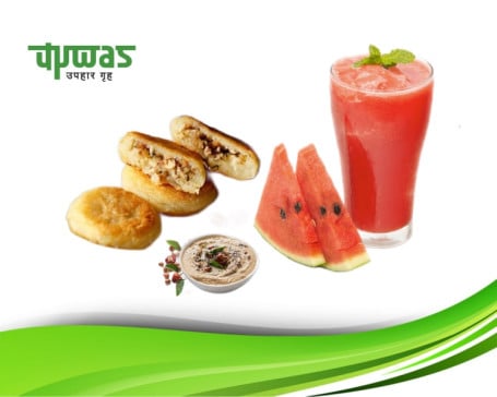 Upwas Patty 2 Pcs) Watermelon Juice