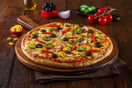 Pizza De Verduras Frescas Del Jardín [Mediana]