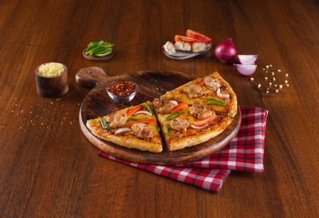 Malai Chicken Kebab Semizza [Media Pizza]