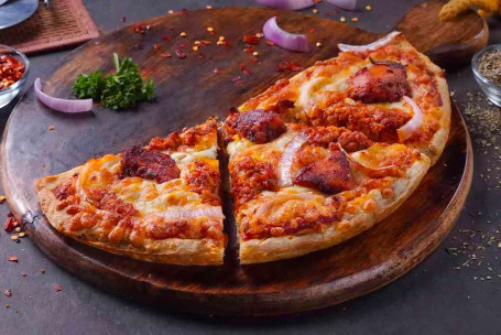 Kheema De Pollo, Semizza De Queso Tikka Tandoori [Media Pizza]