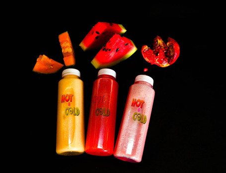 Pomegranate Juice Watermelon Juice Muskmelon Juice (350 Ml Each)