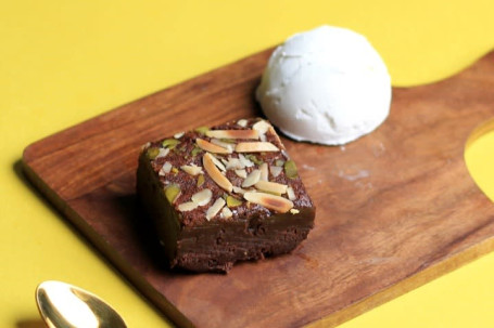 Brownie De Chocolate Belga Con Helado