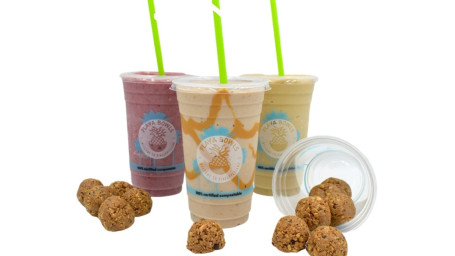 3 Smoothies 3 Packs Playa Protein Bites (Free Activity Book Included)
