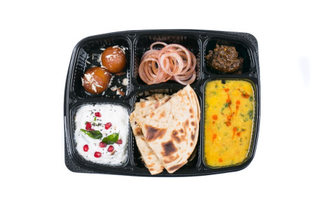 Dal Gardenia Lachha Paratha Masala Piyaz Curd Rice Pickle Sweet