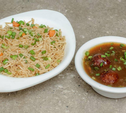 Chinese Combo (Fried Rice With Manchurian)