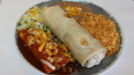 6. Burrito Enchilada Combo