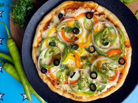 Pizza Picante De Verduras A La Mexicana