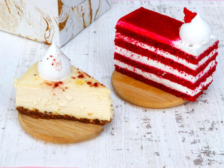 Red Velvet Naked Slice New York Baked Cheesecake Slice